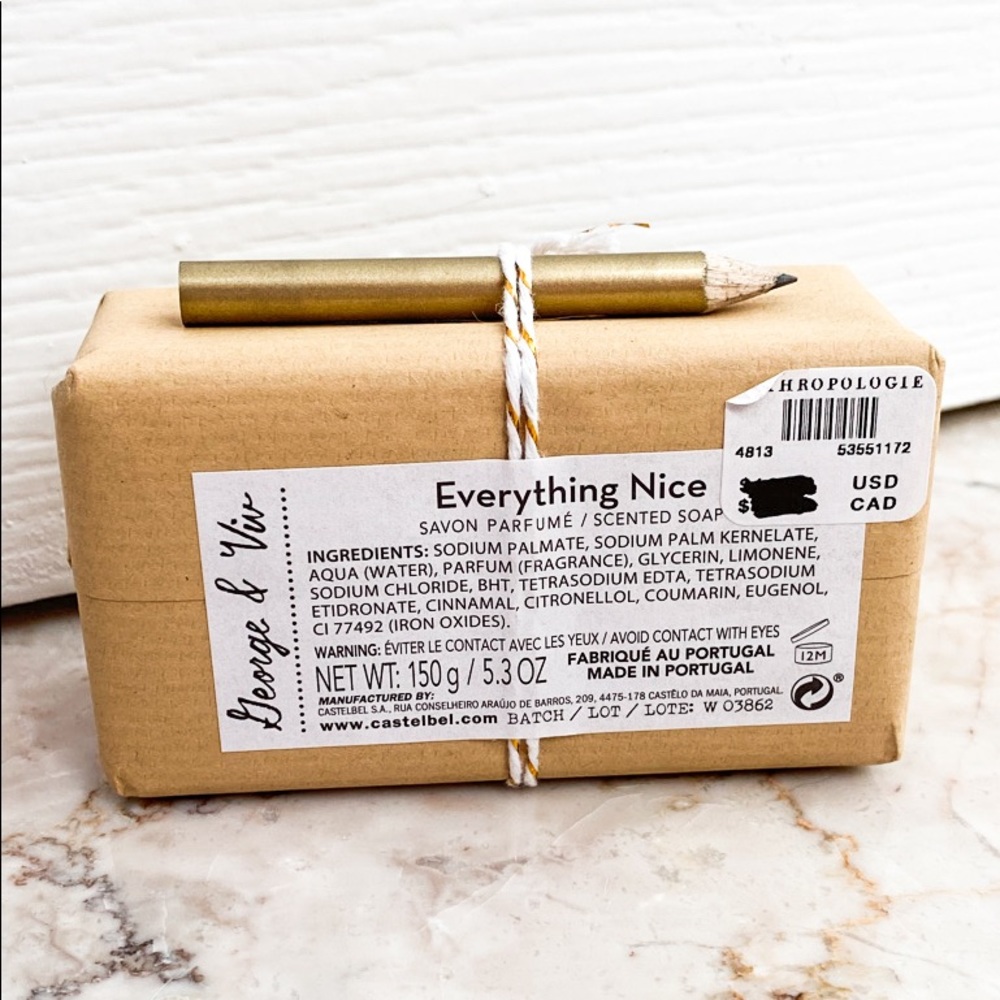 BRAND NEW Limited Edition George & Viv Everything Nice Soap Bar - Picture 3 of 3
